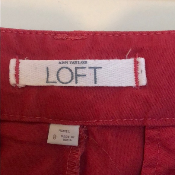 Loft Coral Capris - Size 8 - Picture 6 of 6